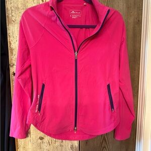 Peter Millar Pink Utility Jacket with Athletic Style